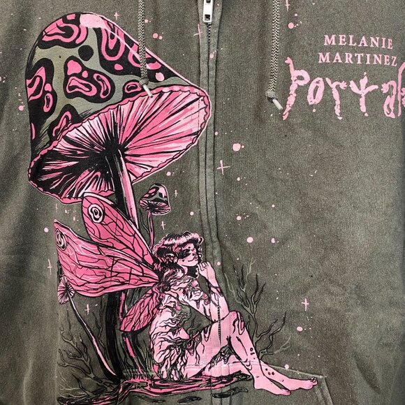 Melanie Martinez Portals Mushroom Fairy Hoodie Zip Up Size XL - Picture 2 of 4